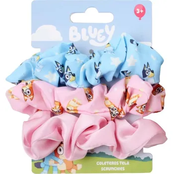 Disney Bluey Scrunchies saténová gumička pro děti 3y+ 3 ks