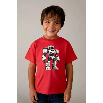 Chlapecké oblečení Dětské bavlněné tričko Mayoral 3066.5E.Mini.PPY2 červená 33X, vel. 128