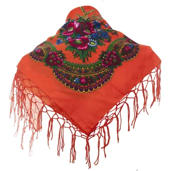 Šátek Folk Lover šátek s květinami - bavlna