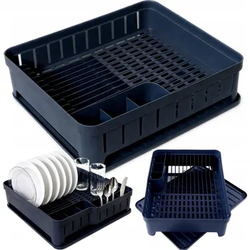 Organizace kuchyně Odkapávač Na Nádobí s podložkou 40X32X12 CM Kuchyňský odkapávač na příbory na pracovní desku