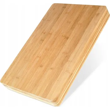 Kuchyňské prkénko VELKÉ BAMBUSOVÉ PRKÉNKO NA KRÁJENÍ MASIVNÍ VÁL KUCHYNSKÉ 46X30CM