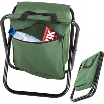 Zabezpečení domácnosti Židlička Verk Group Rybářská židle s taškou zelená