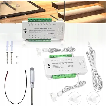 LED osvětlení LED Ovladač Schodiště s Pohybovým Senzorem pro LED Pásky, 240W, 12V/24V