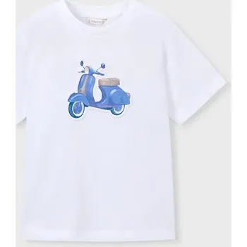 Chlapecké oblečení Dětské bavlněné tričko Mayoral 3059.5C.Mini.PPY2 bílá 00X, vel. 116