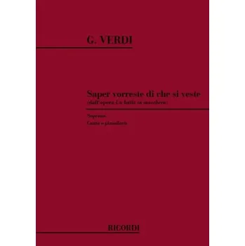 Giuseppe Verdi: Saper Vorreste Di Che Si
