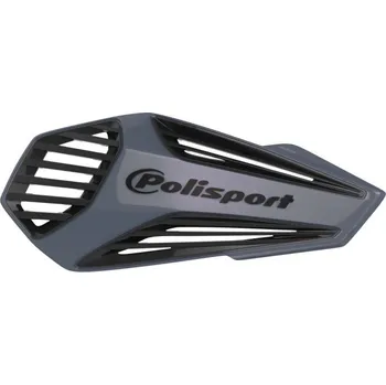 Motodoplněk Chrániče páček POLISPORT MX AIR s univerzální montážní sadou na řidítka Nardo Grey / Black