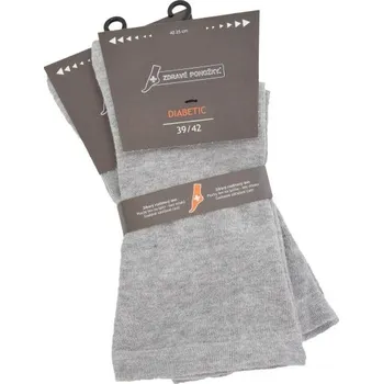 Pánské ponožky Zdravé ponožky unisex zdravotní elastické rozšířené jednobarevné diabetické ponožky mix22 43-46