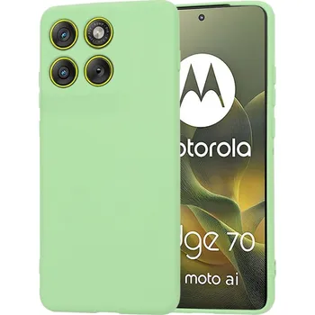 Pouzdro na mobilní telefon Techsuit SoftFlex pro Motorola Edge 70 – mátově zelená