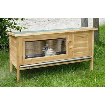 Dřevěná králíkárna Alfred 116×45×62 cm
