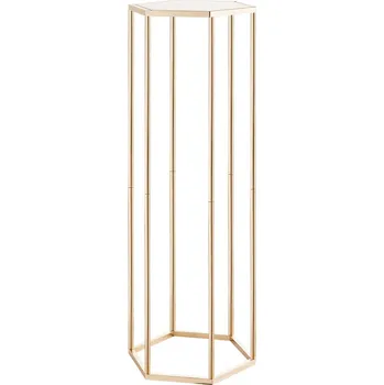 Pěstitelství Vevor Stojany na květiny 10 ks, 80 cm, akrylátové, šestihranné, zlaté