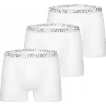 Boxerky Pánské boxerky Kappa bílé bavlněné 3 ks vel. M