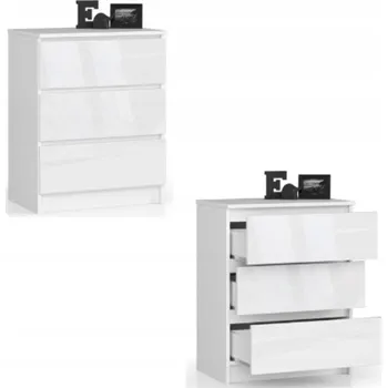 Komoda Komoda Akord 60 x 40 x 77 cm, bílý lesk