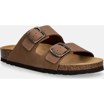 Dámské pantofle Nubukové pantofle Scholl JOSEPHINE F321741035 hnědá 88X, EUR 36