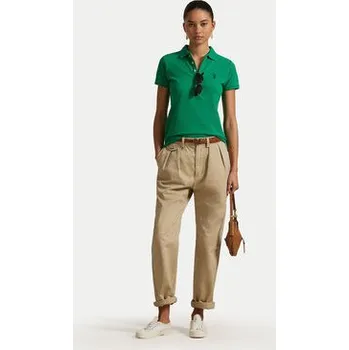 Pánské tričko Polo Ralph Lauren Polokošile 211870245026 Zelená Slim Fit XXS