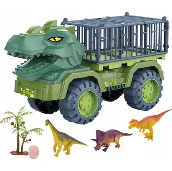 Obraz Náklaďák VELKÝ transportér pro dinosaury TYRANOSAURUS klec TIR + FIGURKY