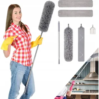 Obraz KARTÁČ NA PRACH TELESKOPICKÝ 250 cm DLOUHÝ PRACHOVKA + 3 NÁSTAVCE