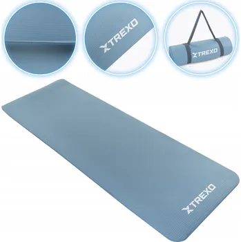 podložka na cvičení SILNÁ protiskluzová podložka na cvičení jógy TREXO tréninková 15 mm