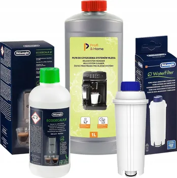 Kávovar Odvápňovač, filtr do kávovaru Delonghi, čisticí prostředek na mléčný systém Profi&Home