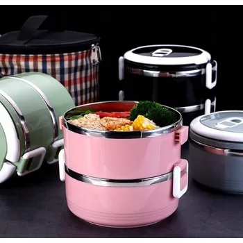 Termoska JÍDLONOSIČ TERMOSKA NÁDOBA NA POTRAVINY NA POLÉVKU OBĚDOVÝ BOX 1.4L