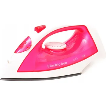 Hračka pro nejmenší Žehlička na baterie s hudbou a světlem, růžová