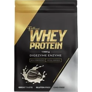 Protein FitBoom Whey Protein 80 % 1000 g - cookies cream/oreo + Sleva 3 % pro registrované