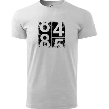 Pánské tričko Tachometr 85 - Triko extra velké (5-8XL) - 6XL ( Světlešedý Melír )
