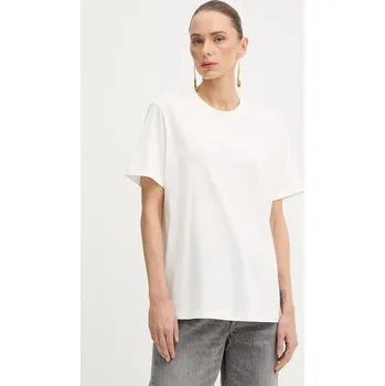 Pánské tričko Bavlněné tričko Elisabetta Franchi MA74D61E2 béžová 01X, vel. 40