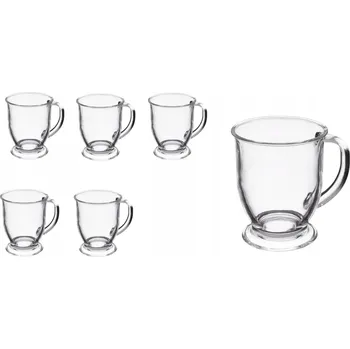 Sklenice Sklenice na kávu a čaj Domosfera 450 ml 6 ks