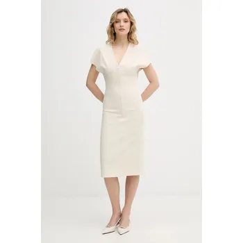 Dámské šaty Šaty Patrizia Pepe 8A1663.A6F5 béžová 08X, vel. 38