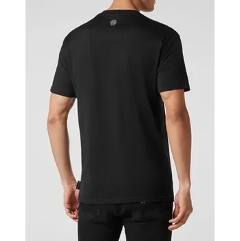 Pánské tričko PHILIPP PLEIN T-Shirt 22835 Černá Regular Fit S