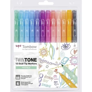 Dekorativní fix, vícebarevný Tombow, 12 ks