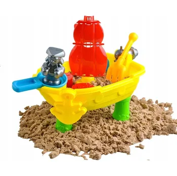Hračka na písek PIRÁTSKÁ LOĎ PRO DĚTI SADA FORMIČEK NA PÍSEK