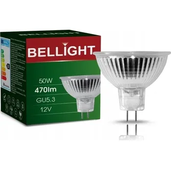 Žárovka BELLIGHT halogenová žárovka G5.3 MR16 12V 50W teplá bílá