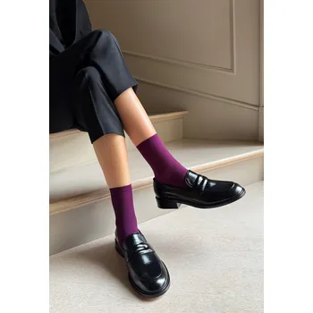 Dámské ponožky Veneziana Katrin 40 • UNI • purpurová • ponožky 40 DEN