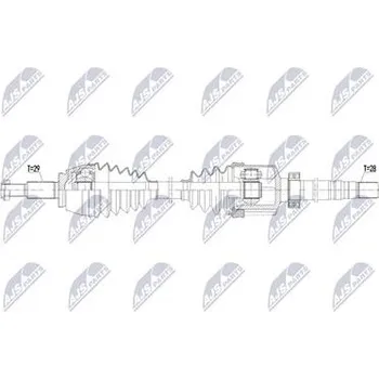 Hnací hřídel - poloosa NTY NPW-RE-264