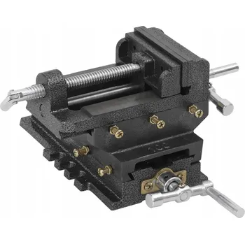 Svěrák Křížový svěrák litinový, čelisti 100 mm, rozevření 78 mm, posuv 80 mm