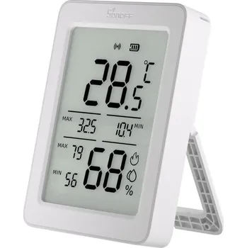Zigbee Senzor Teploty a Vlhkosti s 3,6" LCD Displejem SONOFF AirGuard