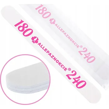 Pilník na ruce Allepaznokcie jednoduchý papírový, bílý