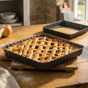 Nádoba na pečení Forma na koláč s vyjímatelným dnem Tadar 21 × 21 × 3 cm čtvercová