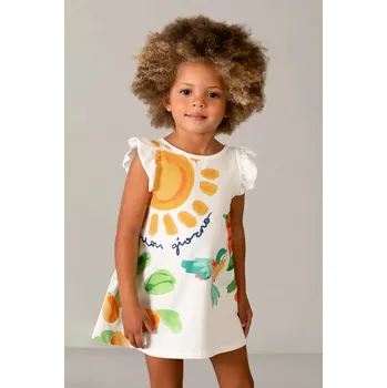 Dívčí šaty Dívčí šaty Mayoral 3934.6J.Mini.PPY2 bílá 00X, vel. 92