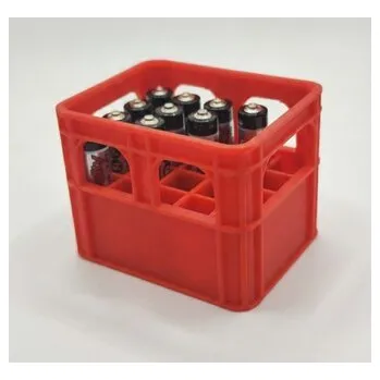 Úložný box Organizér na AAA baterie - červený