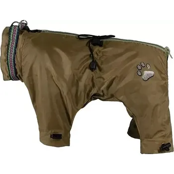 Obleček pro psa Kombineza i pro velkého psa olivová (Pláštěnka i pro větší psy 24-53cm)