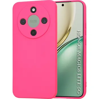 Pouzdro na mobilní telefon Techsuit - SoftFlex - Honor Magic8 Lite - horká růžová