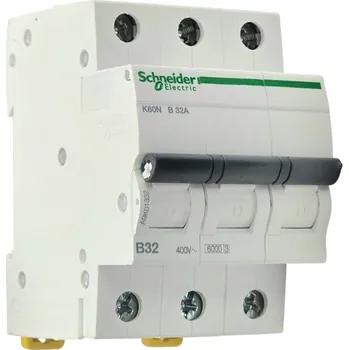 vypínač Jistič Schneider Electric IP20 3P B 32A 6kA AC K60N A9K01332