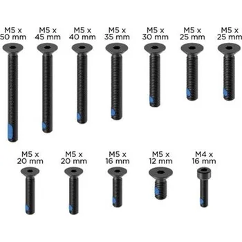 Černá sada šroubů Quad Lock PRO QLP-RSS-PRO-2