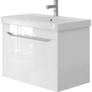 Koupelnový nábytek Lavedo Livorno White 80 koupelnová skříňka s umyvadlem, LVR-80WHITE