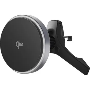 iWant UltraDrive Qi2 Alu Mag+ bezdrátová nabíječka do auta černá