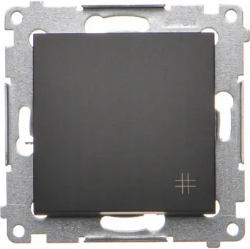 vypínač Křížový vypínač pod omítku Kontakt Simon černý DW7A.01/49