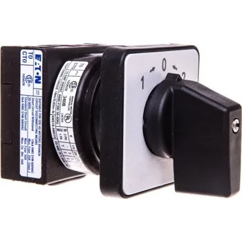 vypínač Vačkový přepínač 1-0-2 1P 20A pro vestavbu s