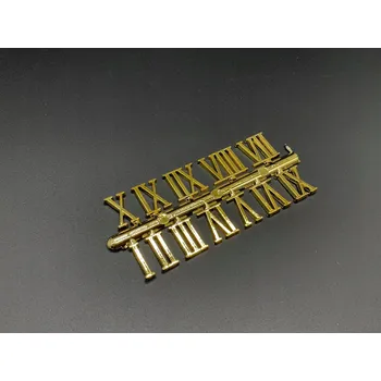 Hodiny Římské číslice pro nástěnné hodiny ve zlaté barvě, výška 18 mm